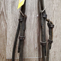 Rsd Bridle *vgc, clean, NO Noseband, scraped edges, mnr dirt?stain, mnr stiff
