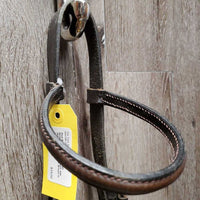 Rsd Bridle *vgc, clean, NO Noseband, scraped edges, mnr dirt?stain, mnr stiff
