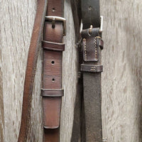 Flat Wide Soft Bridle *N0 Noseband, gc, older, clean, stretched & loose keepers, stain
