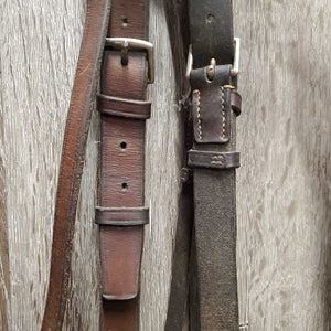 Flat Wide Soft Bridle *N0 Noseband, gc, older, clean, stretched & loose keepers, stain
