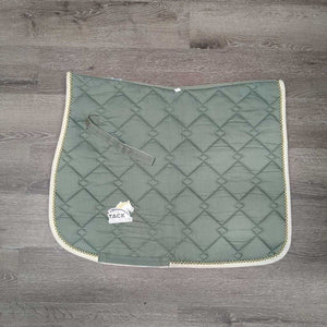 Quilt Jumper Saddle Pad, piping, tabs *gc, hairy, pilly