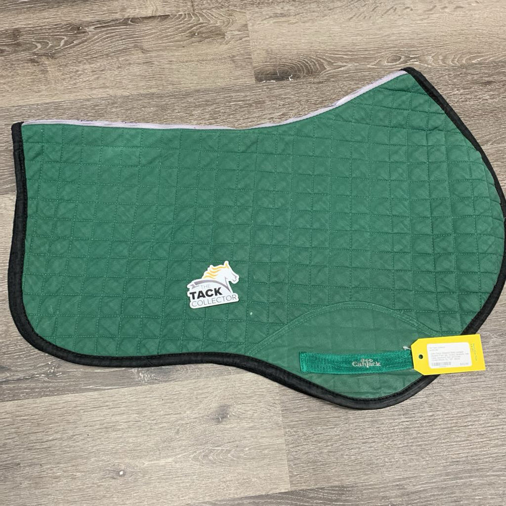 Shaped Quilt Jumper Saddle Pad *gc, faded, threads, hair, rubs, puckers, mnr dirt/stain