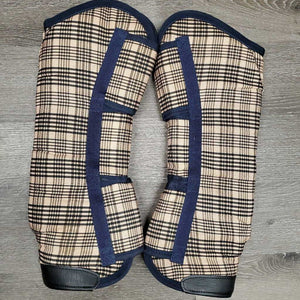 Tall Front & Hind Shipping Boots *gc, hairy, dirty, rip - hole, stains, older