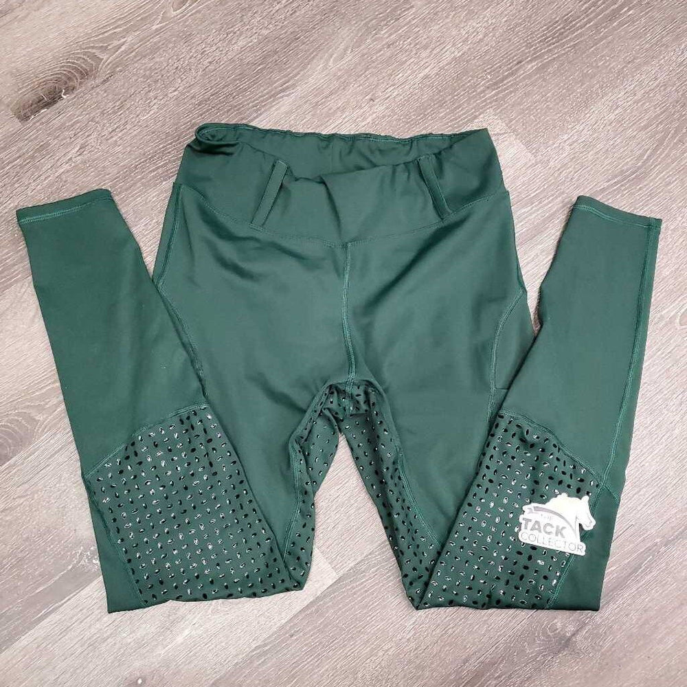 unlined Sticky Full Seat Riding Tight Breeches, Pull On, Pockets *vgc/gc, seam rubs & frays, unstitched seams/threads
