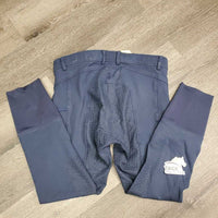 Sticky Full Seat Breeches *gc/fair, faded, seam puckers, seat rubs, v.rubbed & undone stitching
