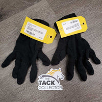 Light Cotton Pimple Grip Gloves *vgc, faded, edge rubs, threads
