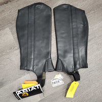 Pr Leather Half Chaps, bag, tags *new
