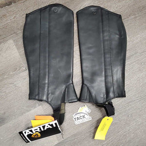 Pr Leather Half Chaps, bag, tags *new