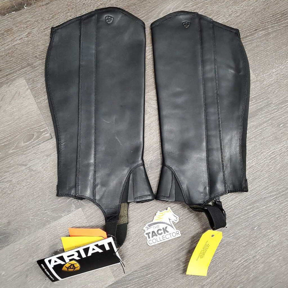 Pr Leather Half Chaps, bag, tags *new