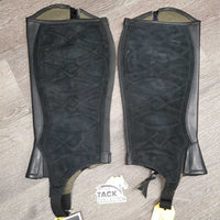 Pr Leather Half Chaps, bag, tags *new