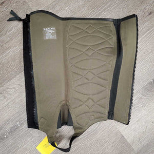 Pr Leather Half Chaps, bag, tags *new