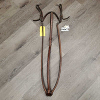 Rsd/FS Narrow Leather Breastplate *gc/fair, dirt, rubs, curled, stiff, dry, rubs, xholes
