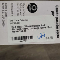 Wood Handle Pull Through *new, package
