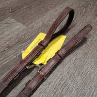 2 Piece Adjustable Leather & Elastic Running Martingale Attachment *gc, rubs, edge scrapes, mnr stretched & stained elastic
