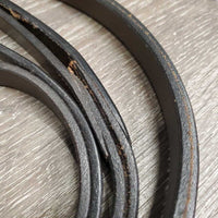 Flat Leather Draw Reins, snaps *xc/like new, clean, mnr scraped edges
