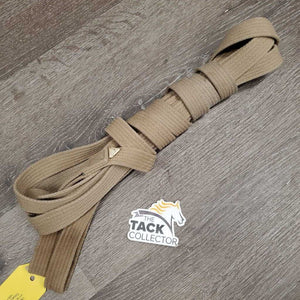 Cotton Web Draw Reins, loops *vgc, mnr edge rubs, stains & dirt, older