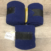 3 Fleece Polos *gc, clean, hair, mnr clumpy
