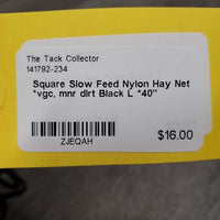 Square Slow Feed Nylon Hay Net *vgc, mnr dirt
