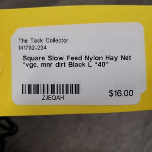 Square Slow Feed Nylon Hay Net *vgc, mnr dirt