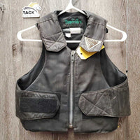 JUNIORS Hard Shell Safety Vest *fair, v.dirty, mold spots? faded, holey edges, older *NO YEAR
