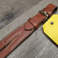 Flat Running Martingale Attachment, buckle *gc, clean, scraped edges, oxidized, loose stitching
