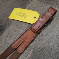 Flat Running Martingale Attachment, buckle *gc, clean, scraped edges, oxidized, loose stitching