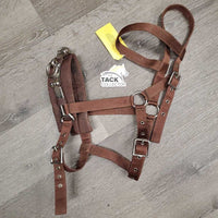 Flat Nylon Lungeing Cavesson, Nutcracker *gc, older, stains, dirt, mnr rust