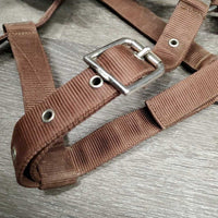 Flat Nylon Lungeing Cavesson, Nutcracker *gc, older, stains, dirt, mnr rust