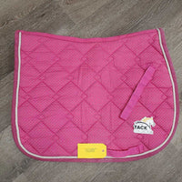 Quilt Jumper Saddle Pad, 1x piping *gc, mnr faded, pills, threads, stains, mnr hair, puckers, rubbed edges
