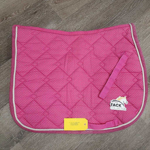 Quilt Jumper Saddle Pad, 1x piping *gc, mnr faded, pills, threads, stains, mnr hair, puckers, rubbed edges