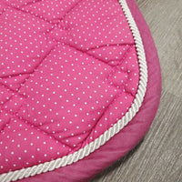 Quilt Jumper Saddle Pad, 1x piping *gc, mnr faded, pills, threads, stains, mnr hair, puckers, rubbed edges
