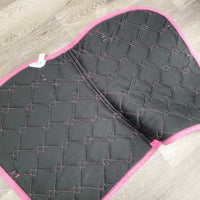 Quilt Jumper Saddle Pad, 1x piping *gc, mnr faded, pills, threads, stains, mnr hair, puckers, rubbed edges
