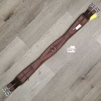 Memory Foam Girth, x2 els, D Ring *fair, clean, v.frayed & rubbed, pilly & holey edges, rips, faded
