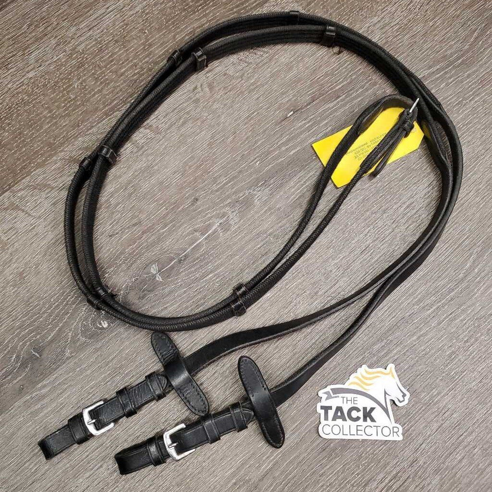 Notched Cotton Web Reins, buckles *vgc, mnr dirt, rubs & faded