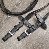 Notched Cotton Web Reins, buckles *vgc, mnr dirt, rubs & faded
