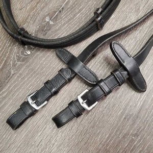 Notched Cotton Web Reins, buckles *vgc, mnr dirt, rubs & faded