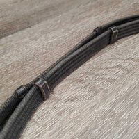 Notched Cotton Web Reins, buckles *vgc, mnr dirt, rubs & faded