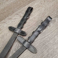 Notched Cotton Web Reins, buckles *vgc, mnr dirt, rubs & faded
