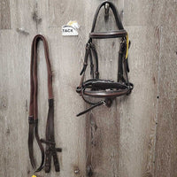 Rsd Padded Monocrown Bridle, Flash, Crank, Rubber Reins *new
