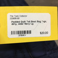 Padded Quilt Tall Boot Bag *vgc, dirty, older
