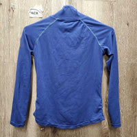 JUNIORS LS Light Fleece T Shirt, 1/4 Zip Up *fair, mnr hairy, v.peeled logos
