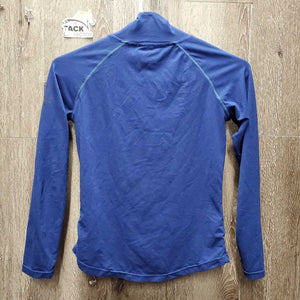 JUNIORS LS Light Fleece T Shirt, 1/4 Zip Up *fair, mnr hairy, v.peeled logos