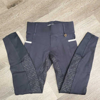 High Waist Sticky Full Seat Breeches *gc, v.rubbed & pilly, undone stitching, thin/holey edges