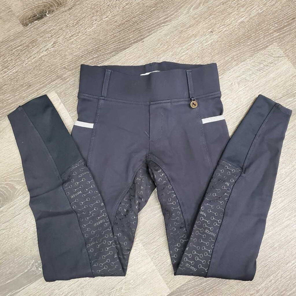 High Waist Sticky Full Seat Breeches *gc, v.rubbed & pilly, undone stitching, thin/holey edges