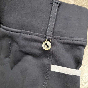 High Waist Sticky Full Seat Breeches *gc, v.rubbed & pilly, undone stitching, thin/holey edges