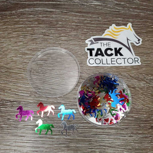 Horse-Shaped Confetti, plastic container *new