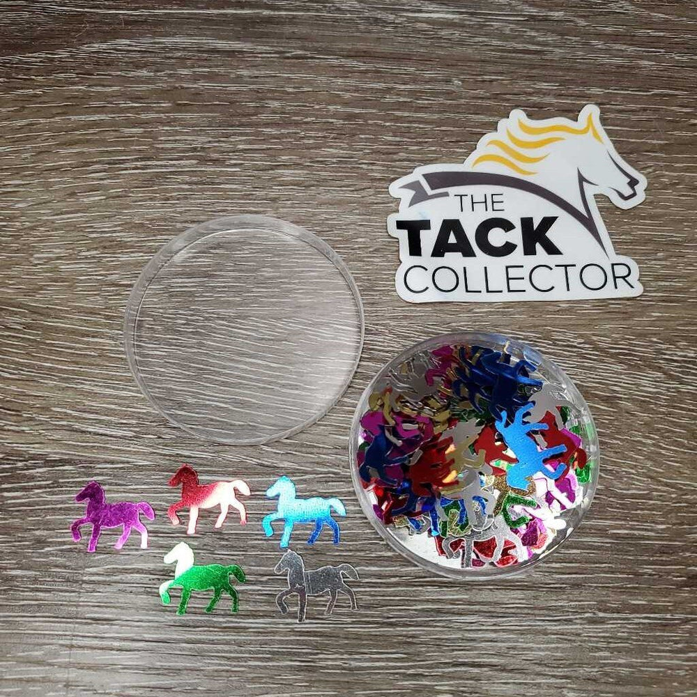 Horse-Shaped Confetti, plastic container *new