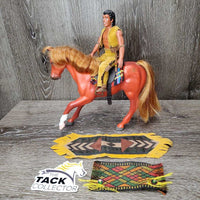 Horse & Rider Set: 1 saddle, 2 saddle pads *vgc, mnr scratches