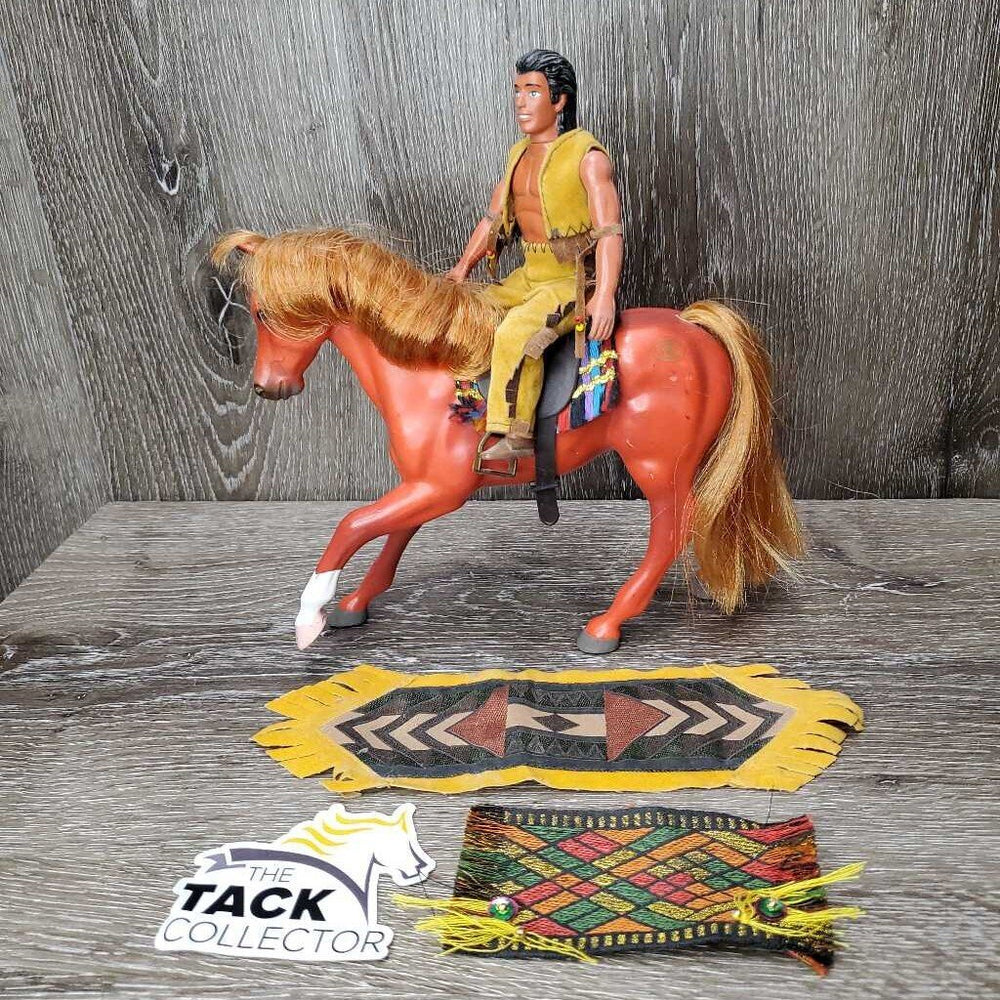 Horse & Rider Set: 1 saddle, 2 saddle pads *vgc, mnr scratches