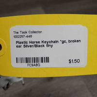 Plastic Horse Keychain *gc, broken ear
